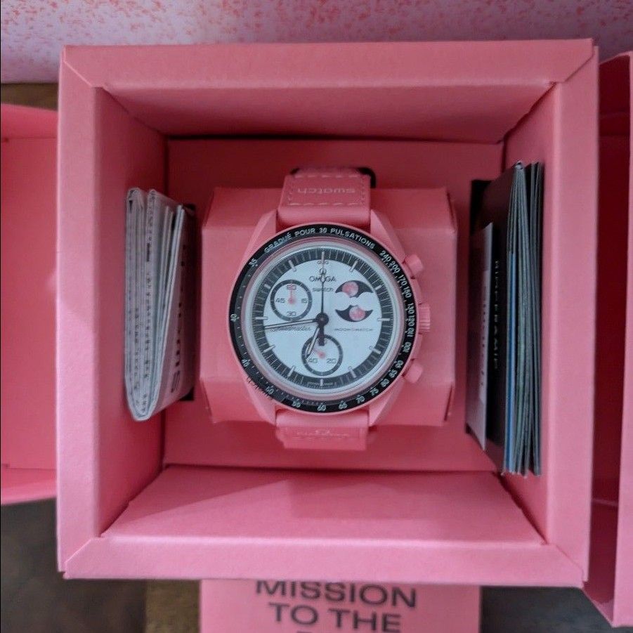 OMEGA×Swatch MoonSwatch Mission to THE PINK MOONPHASE ピンク OMEGA×Swatch MoonSwatch Mission to THE PINK MOONPHASE ピンク