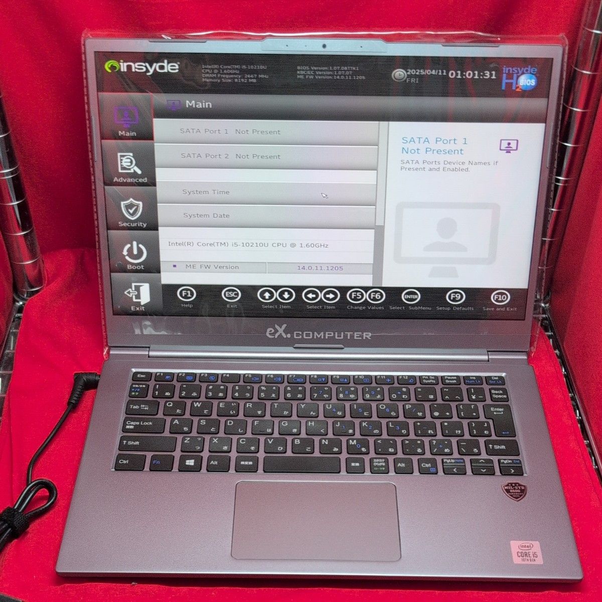 eX computer Notebook PC N1430J i5-10210U/8GB ノートパソコン eX computer Notebook PC N1430J i5-10210U/8GB ノートパソコン