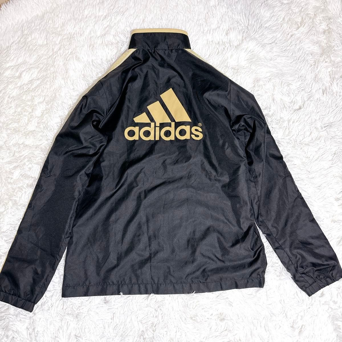 adidas 黒 金 セットアップ ジャージ デカロゴ L M 2010年製 adidas 黒 金 セットアップ ジャージ デカロゴ L M 2010年製