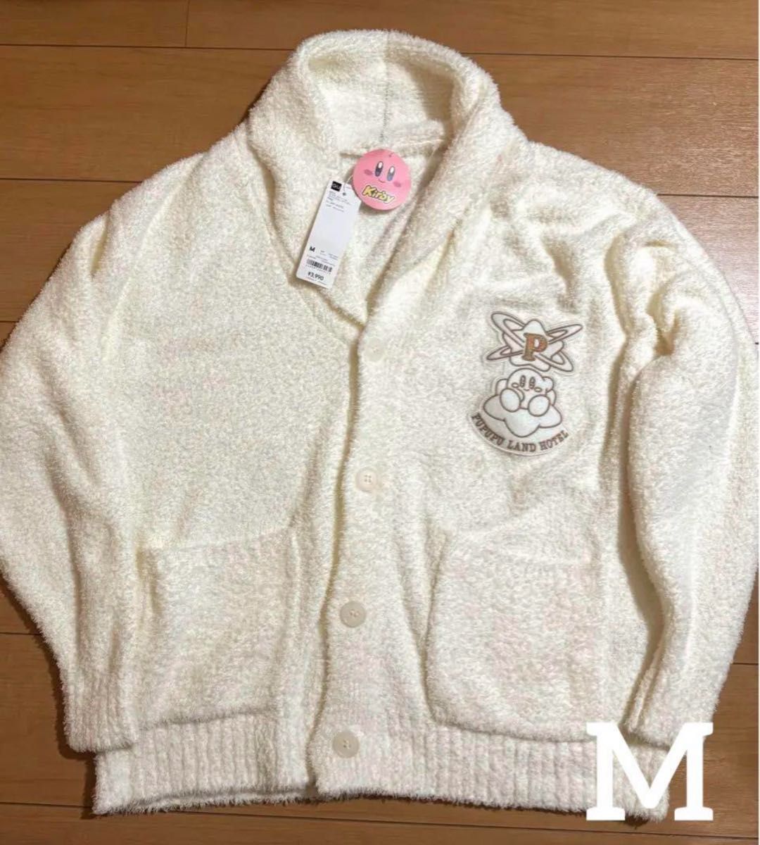 GU 星のカービィ Kirbyモコモコフィールラウンジカーディガン GU 星のカービィ Kirbyモコモコフィールラウンジカーディガン
