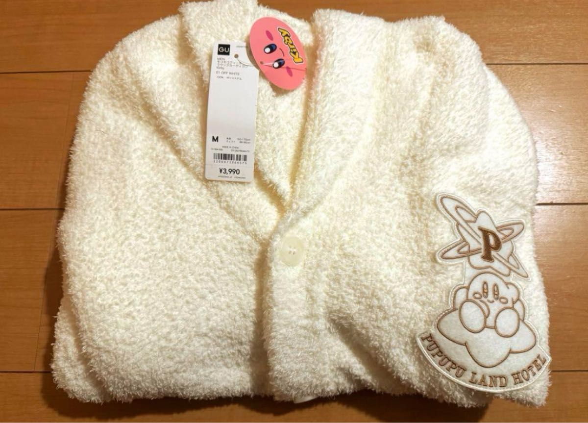 GU 星のカービィ Kirbyモコモコフィールラウンジカーディガン GU 星のカービィ Kirbyモコモコフィールラウンジカーディガン