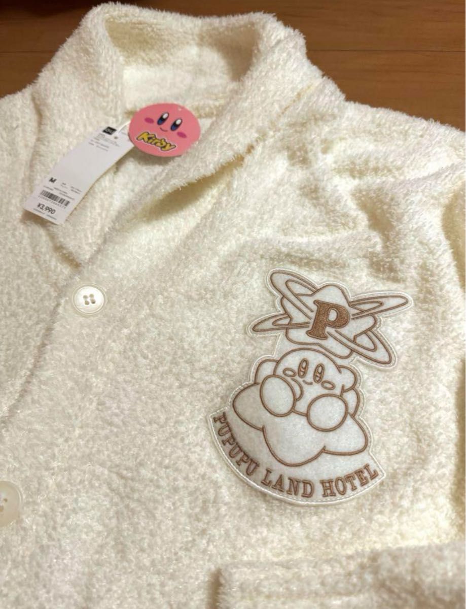 GU 星のカービィ Kirbyモコモコフィールラウンジカーディガン GU 星のカービィ Kirbyモコモコフィールラウンジカーディガン