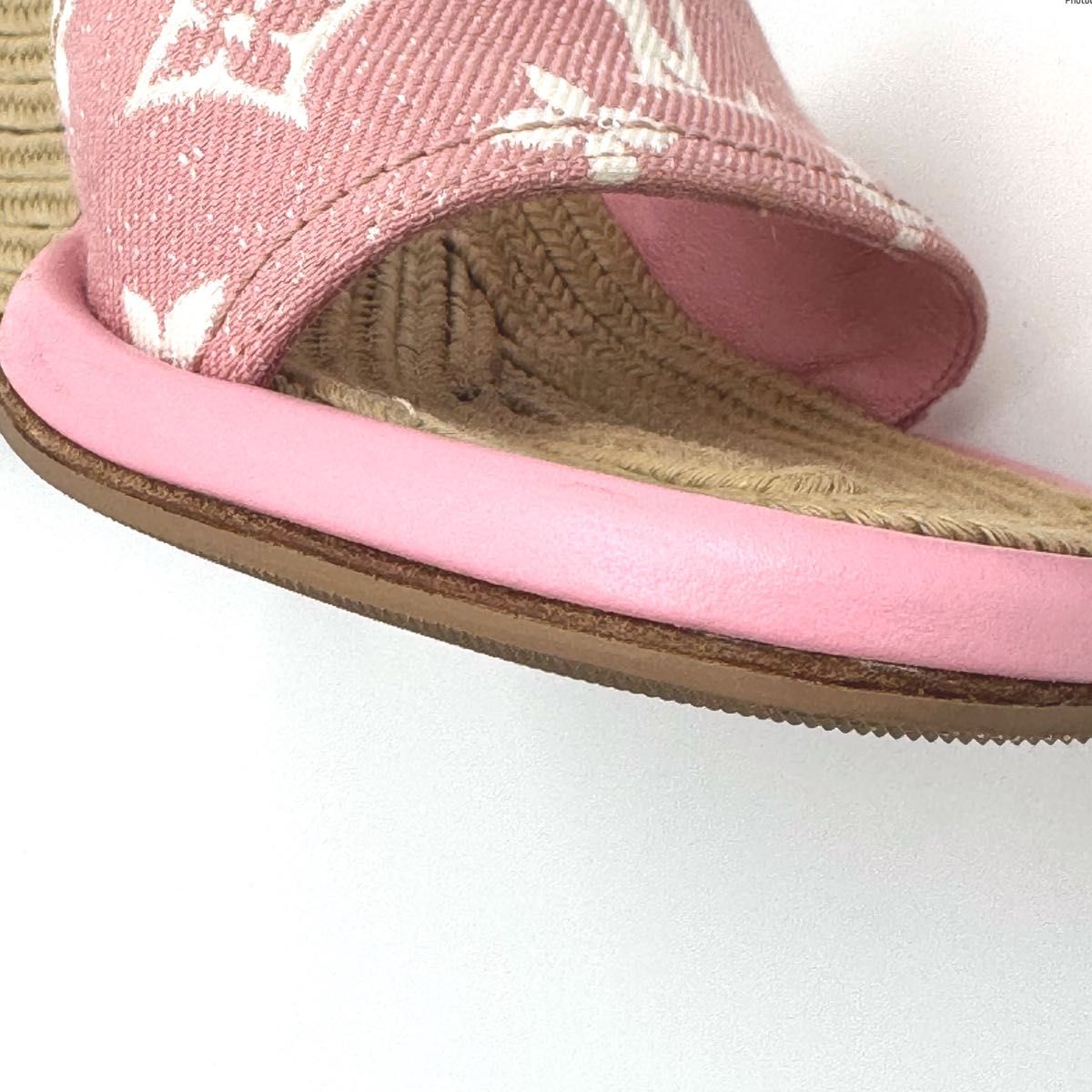 美品】LOUIS VUITTON ルイヴィトンウェッジソール サンダル 美品】LOUIS VUITTON ルイヴィトンウェッジソール サンダル