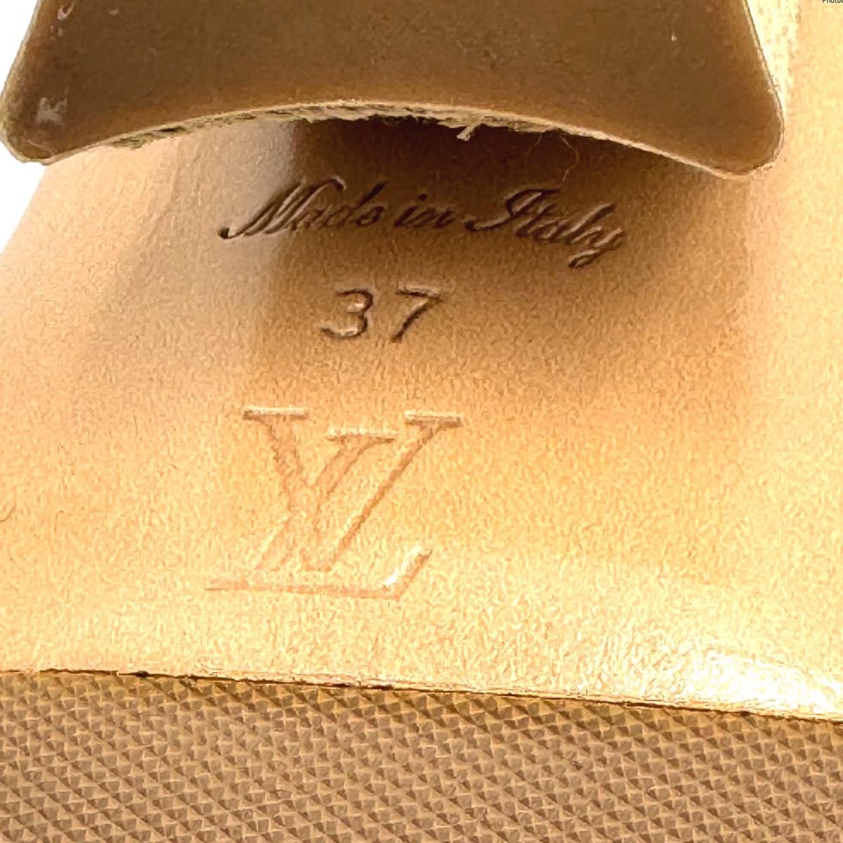美品】LOUIS VUITTON ルイヴィトンウェッジソール サンダル 美品】LOUIS VUITTON ルイヴィトンウェッジソール サンダル