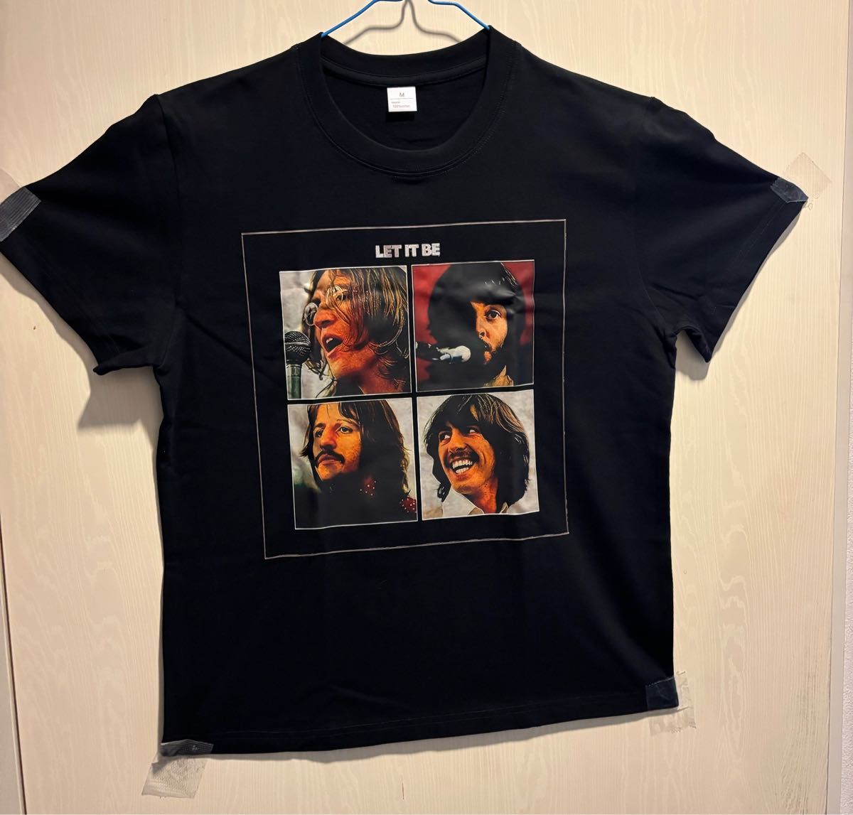 ビートルズ Let It Be Tシャツ L サイズブラック 黒 バンド ビートルズ Let It Be Tシャツ L サイズブラック 黒 バンド