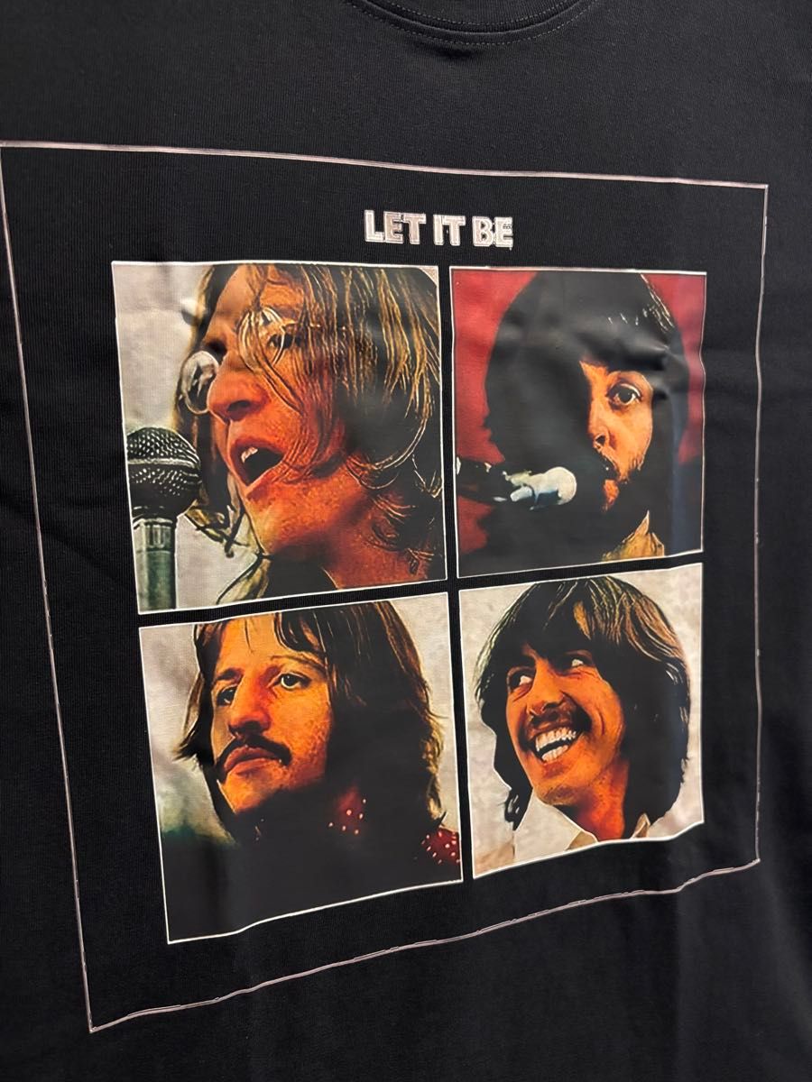 ビートルズ Let It Be Tシャツ L サイズブラック 黒 バンド ビートルズ Let It Be Tシャツ L サイズブラック 黒 バンド