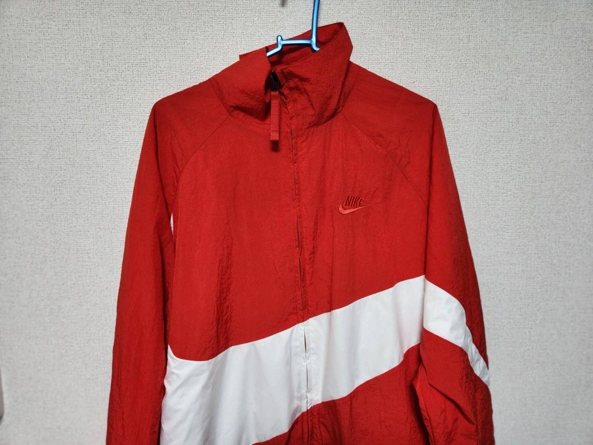 ナイキ NIKE ビックスウォッシュ ナイロンジャケット レッド XL ナイキ NIKE ビックスウォッシュ ナイロンジャケット レッド XL