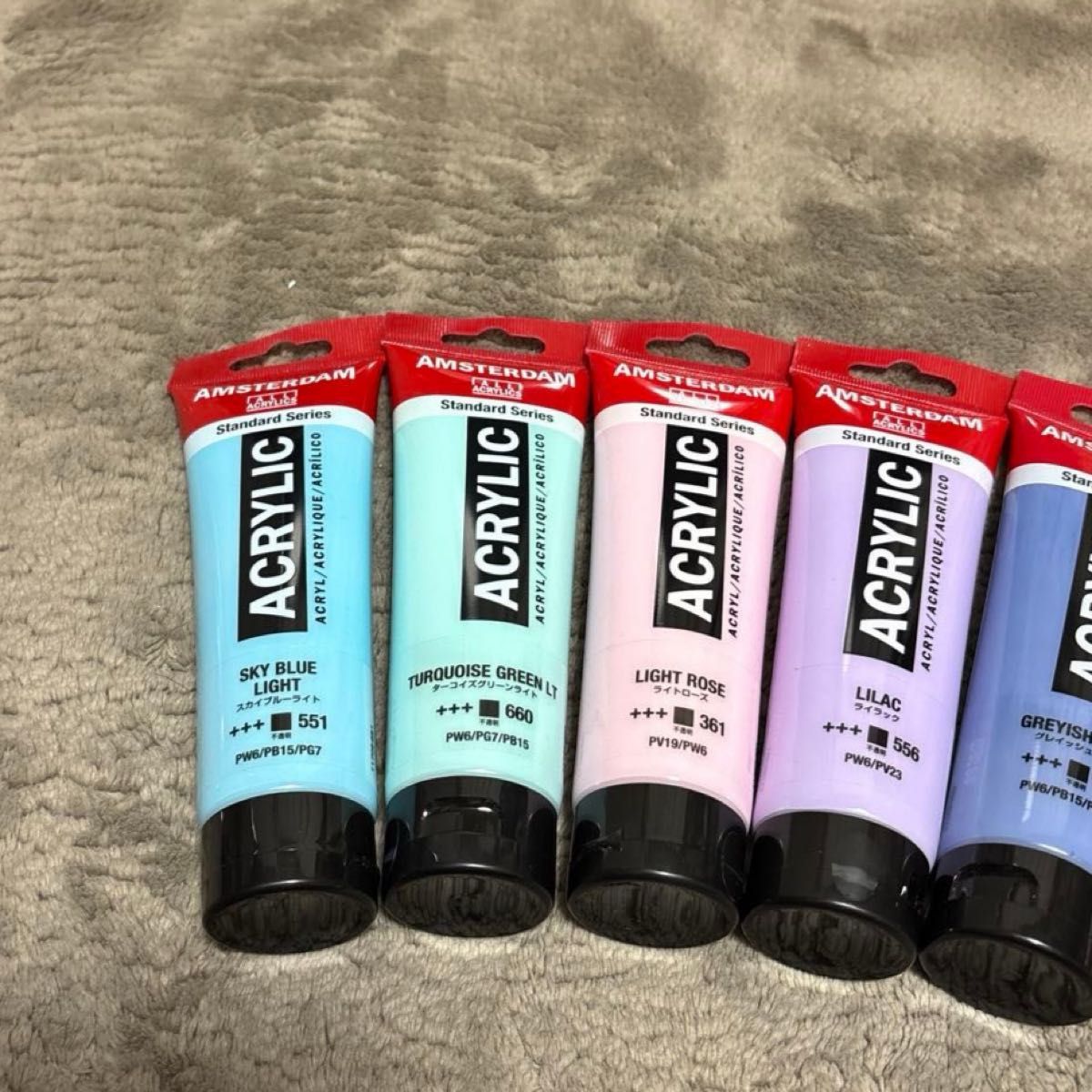 アクリル絵の具 120ml 5本 アムステルダム パステルカラー 新品 アクリル絵の具 120ml 5本 アムステルダム パステルカラー 新品