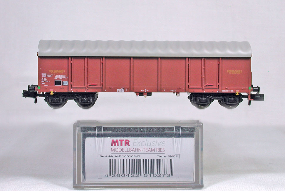 MTR #ME100103-D ＳＮＣＦ（フランス国鉄）Ｔａｍｓ型幌屋根付き無蓋車 （ブラウン）