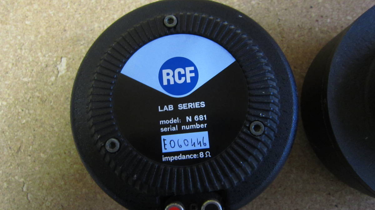 RCF / LAB SERIES / N681 / 8Ω / 1インチドライバーユニット / ペア / _画像4