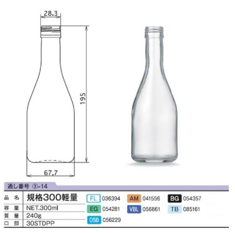 未使用新品300mlガラスびん 黒 24本入り【量り売り・小売り・小分け用に！】一本あたり75.0円！！ 黒キャップ付き_画像2