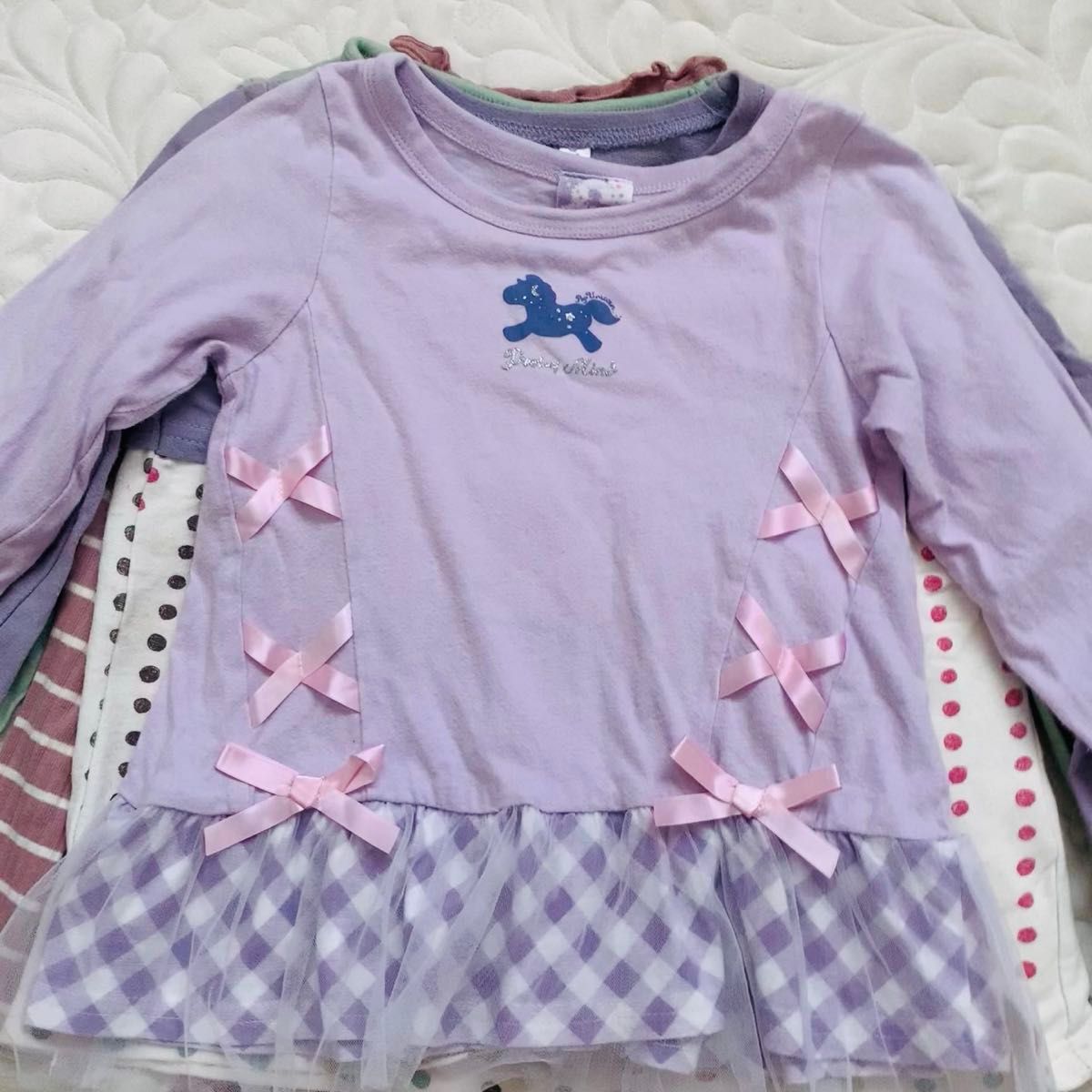 キッズ ロンT まとめ売り セット 女の子 レース ロンティ 薄手