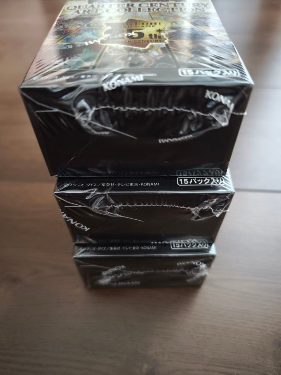 シュリンク付】遊戯王OCG QUARTER CENTURY ART COLLECTION 3BOX シュリンク付】遊戯王OCG QUARTER CENTURY ART COLLECTION 3BOX