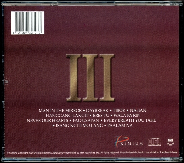 【CD/R&B/ゴスペル】III Of A Kind - Groove-a-Pella ＜フィリピン産 R&B＞ 激レア！ [試聴]_画像2