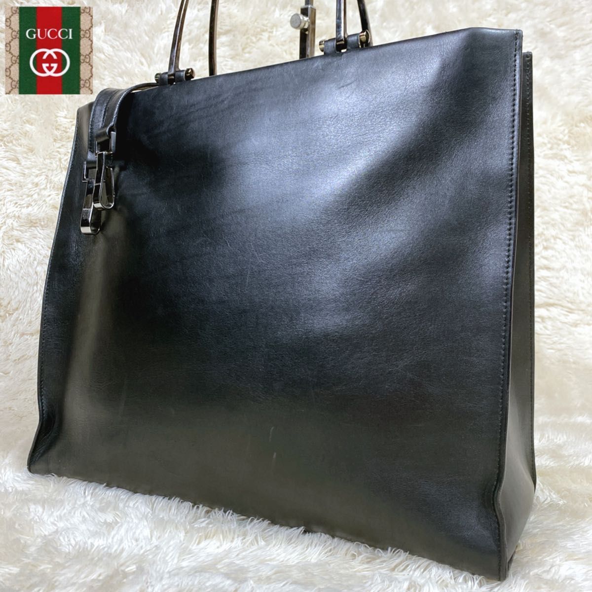 GUCCI グッチ ハンドバック ショルダーバック 2way レザー A4 可 GUCCI グッチ ハンドバック ショルダーバック 2way レザー A4 可