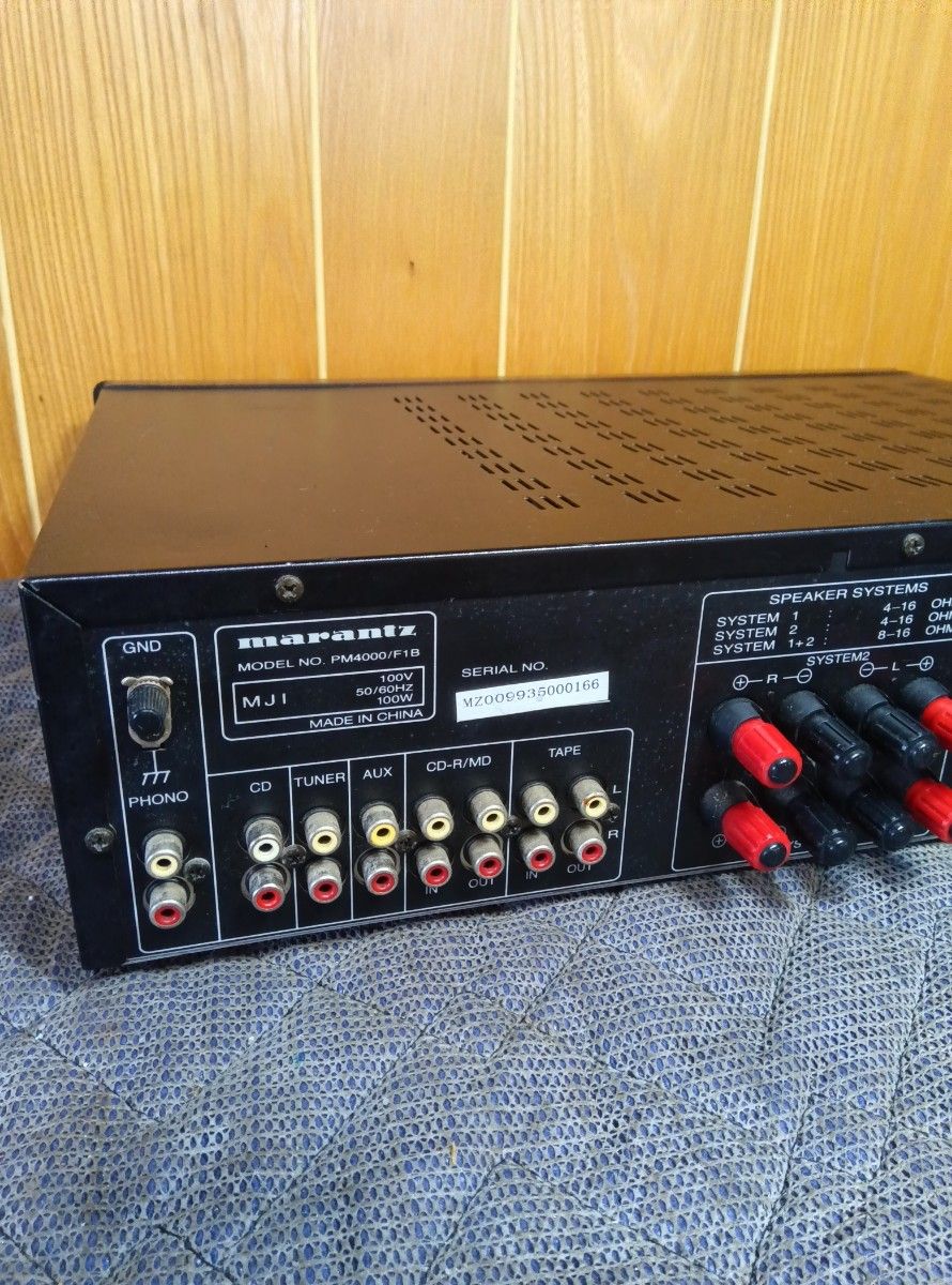 ブラック 美品 marantz PM4000 マランツ プリメイン 中古 Marantz マランツ PM4000/F1B プリメインアンプ ジャンク