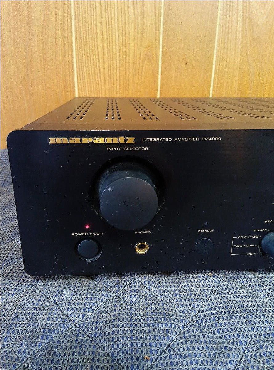 ブラック 美品 marantz PM4000 マランツ プリメイン 中古 Marantz マランツ PM4000/F1B プリメインアンプ ジャンク