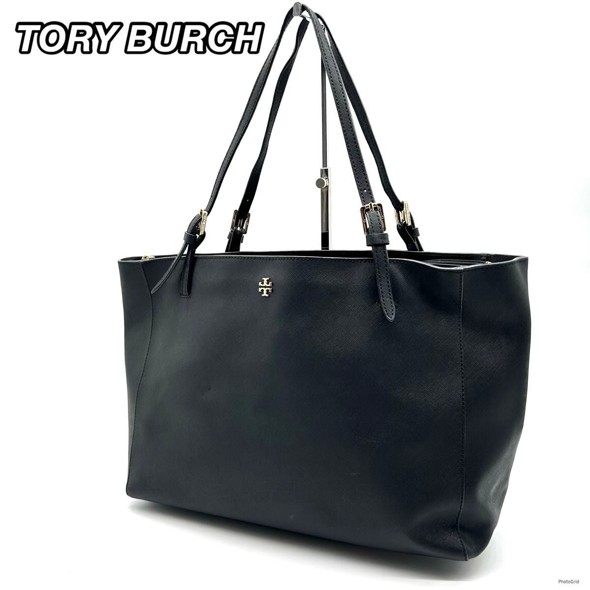 トリーバーチ TORY BURCH トートバッグ ハンドバッグ レザー 黒 トリーバーチ TORY BURCH トートバッグ ハンドバッグ レザー 黒