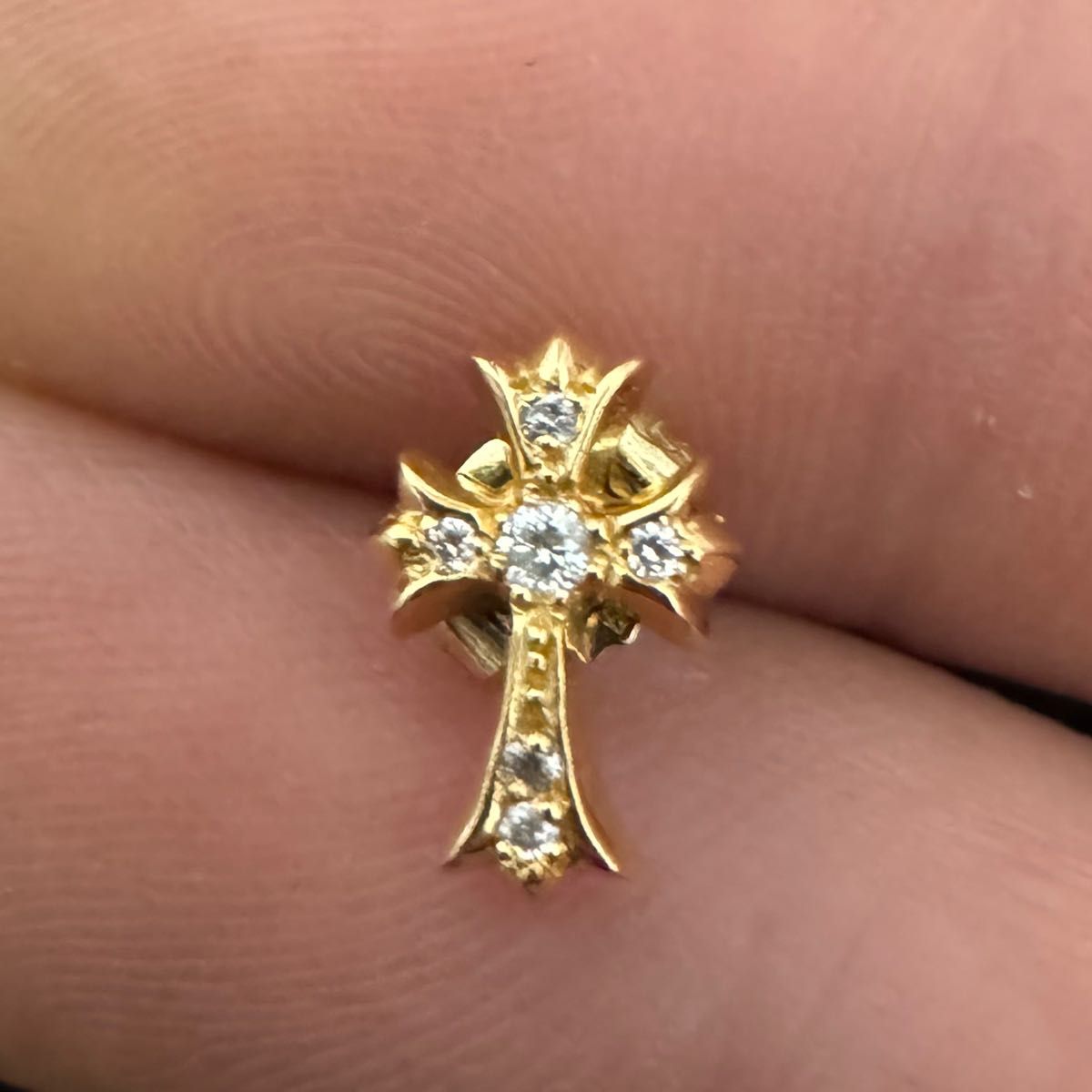 クロムハーツ CHROME HEARTS ベビーファットスタッド ピアス 22K クロムハーツ CHROME HEARTS ベビーファットスタッド ピアス 22K