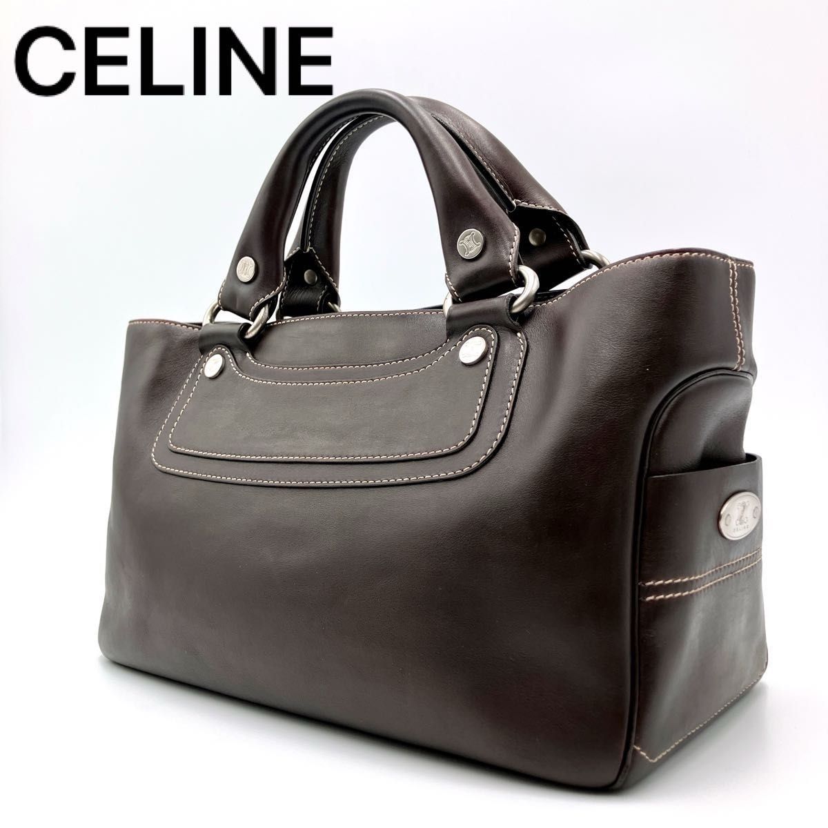 美品】CELINE セリーヌ ブギーバッグ ハンドバッグ トートバッグ 美品】CELINE セリーヌ ブギーバッグ ハンドバッグ トートバッグ