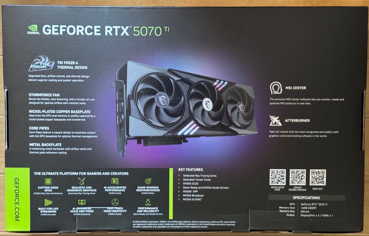 MSI GeForce RTX 5070 Ti 16G GAMING TRIO OC PLUS|Yahoo MSI GeForce RTX 5070 Ti 16G GAMING TRIO OC PLUS|Yahoo