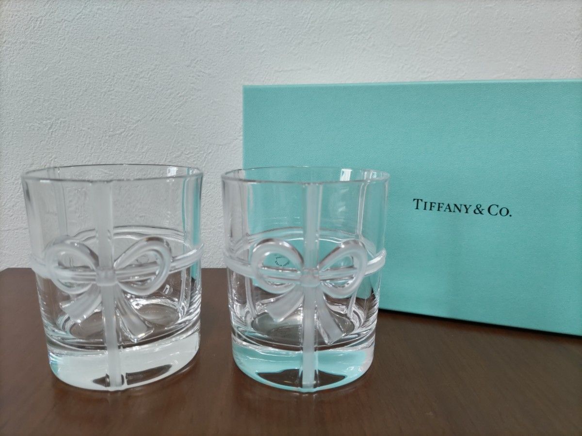 Tiffany & Co リボンデザイン ボウグラス ペア|Yahoo!フリマ Tiffany & Co リボンデザイン ボウグラス ペア|Yahoo!フリマ