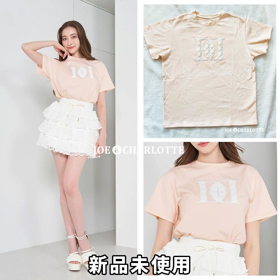 訳あり ダーリッチ darich キルティングアップリケTシャツ PNK 訳あり ダーリッチ darich キルティングアップリケTシャツ PNK