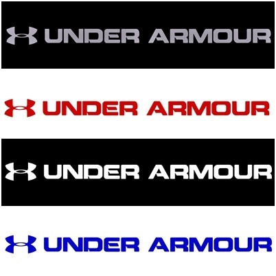 送料0★30cm【UNDER ARMOUR-B】アンダーアーマー★　アスリート・サッカー・野球・スポーツ・オリンピックステッカー(2)_画像1