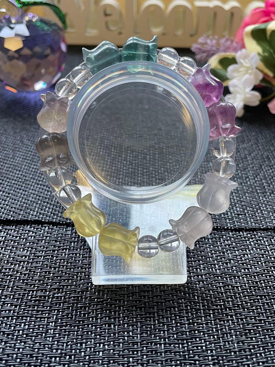 カラフルフローライト花型ブレスレット|Yahoo!フリマ(旧PayPay カラフルフローライト花型ブレスレット|Yahoo!フリマ(旧PayPay