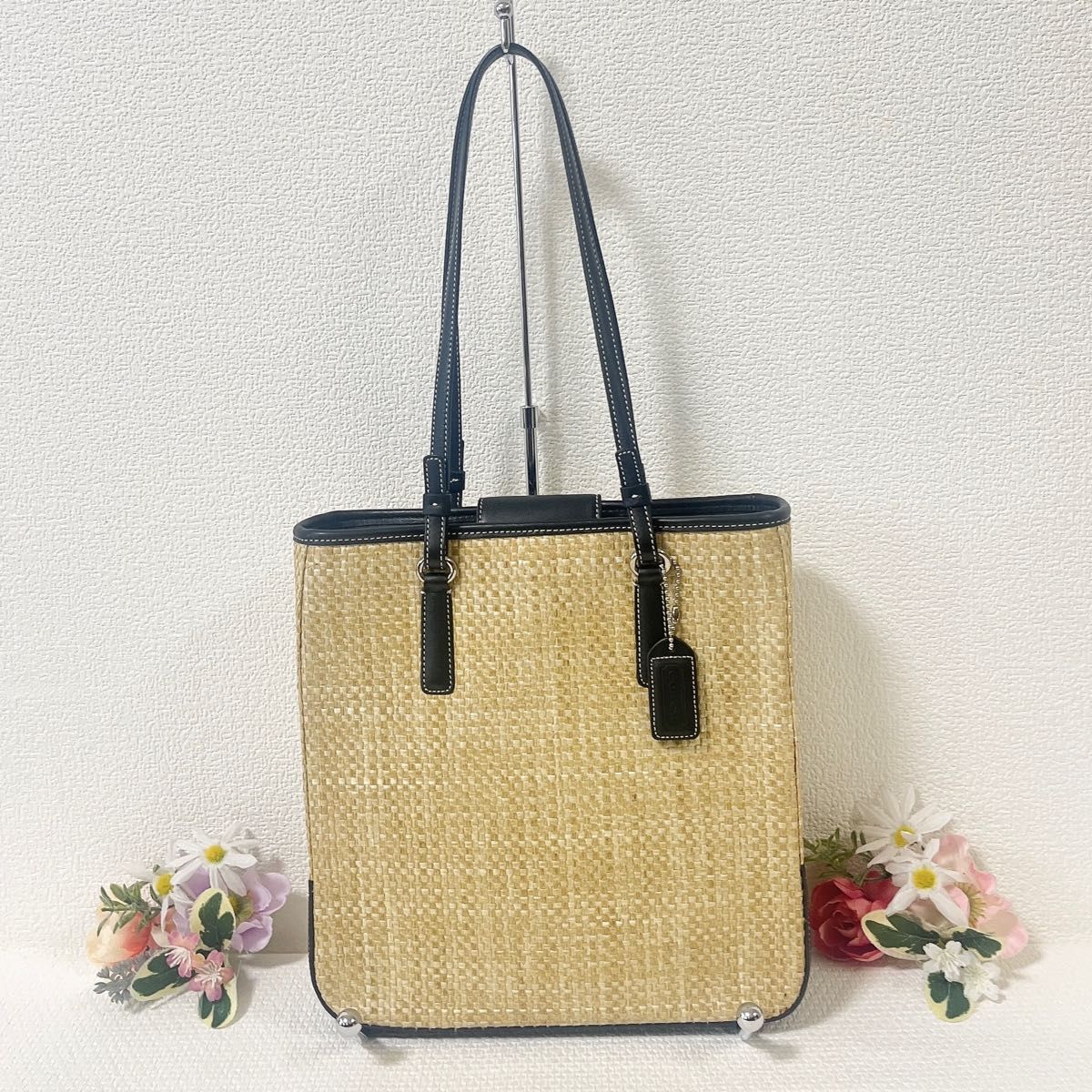 タイムセール 美品 COACH コーチ トートバッグ 肩掛け カゴ タイムセール 美品 COACH コーチ トートバッグ 肩掛け カゴ