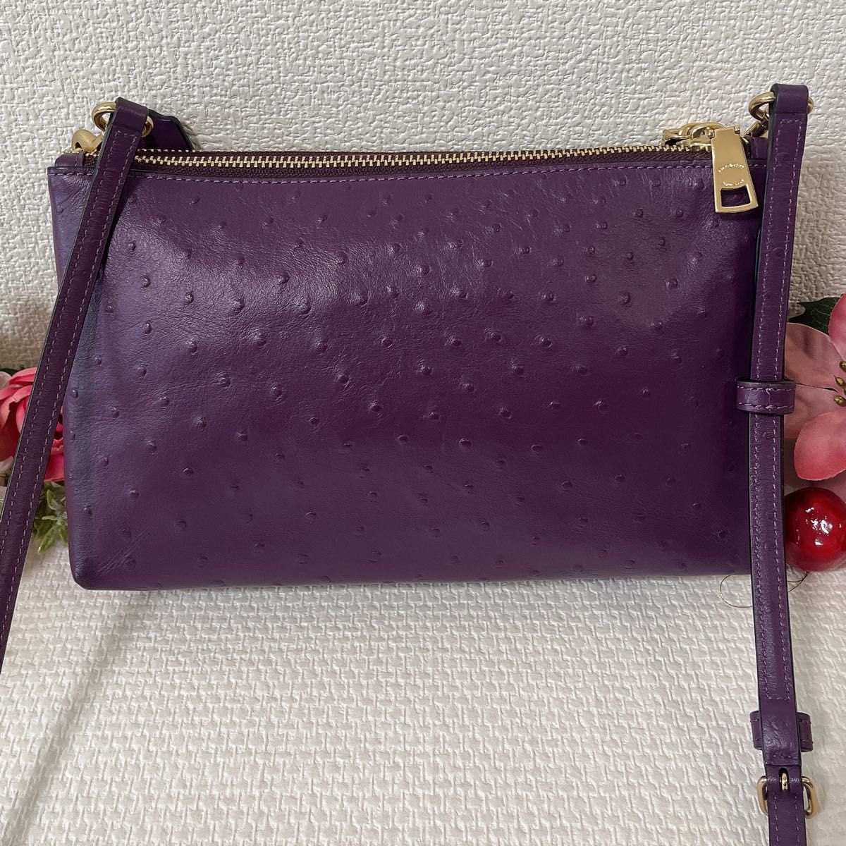 COACH コーチ ショルダーバッグ 斜め掛け パープル レザー COACH コーチ ショルダーバッグ 斜め掛け パープル レザー