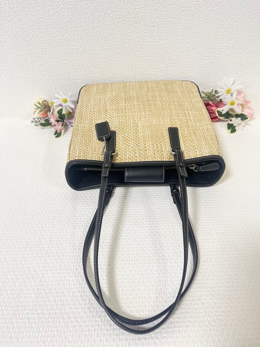 タイムセール 美品 COACH コーチ トートバッグ 肩掛け カゴ タイムセール 美品 COACH コーチ トートバッグ 肩掛け カゴ