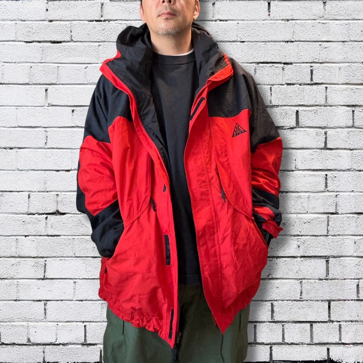 90s ヴィンテージ NIKE ACG ナイロンジャケット 赤/黒|Yahoo 90s ヴィンテージ NIKE ACG ナイロンジャケット 赤/黒|Yahoo