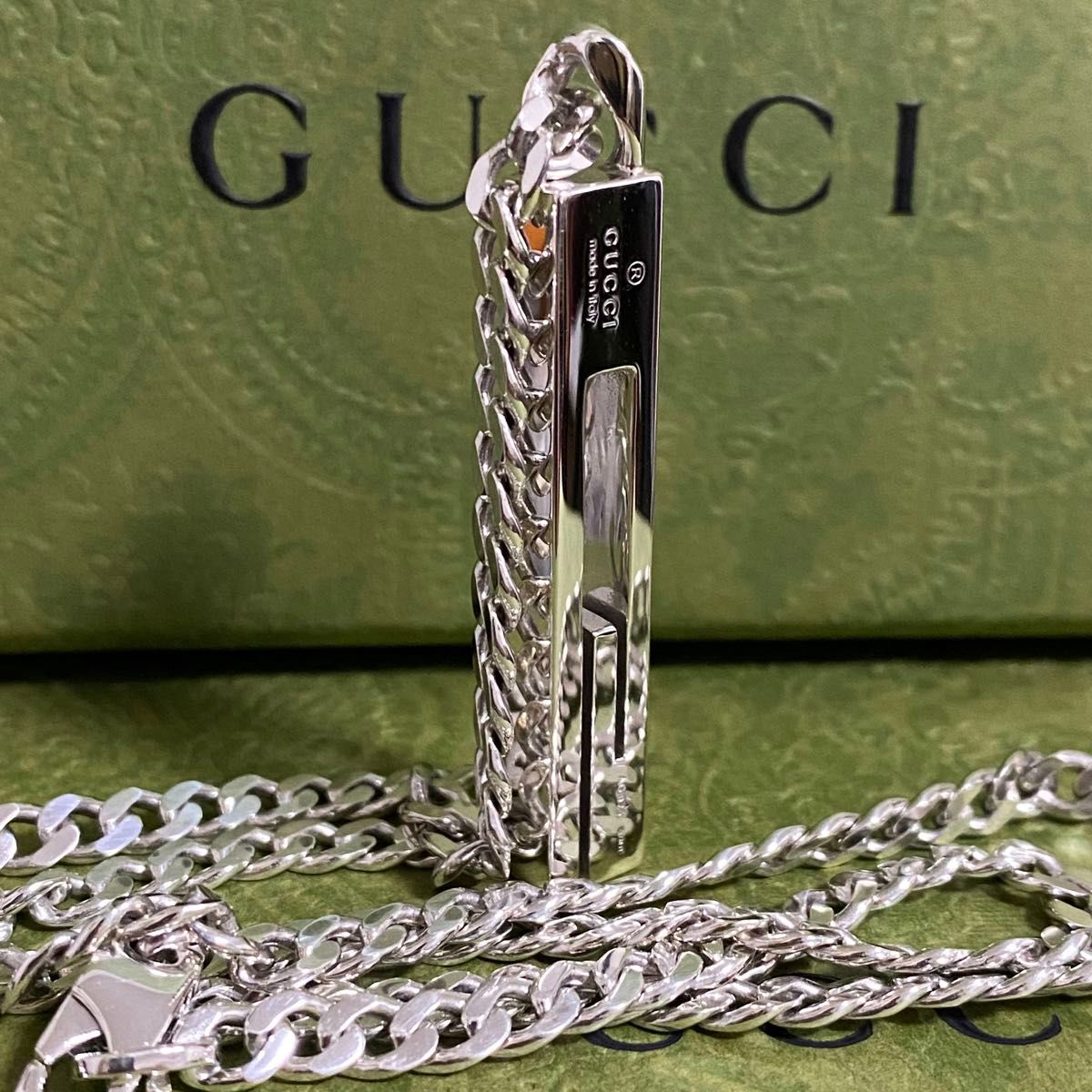 GUCCI 新品同様品 ラージタイプ カットアウトGネックレス 喜平 GUCCI 新品同様品 ラージタイプ カットアウトGネックレス 喜平