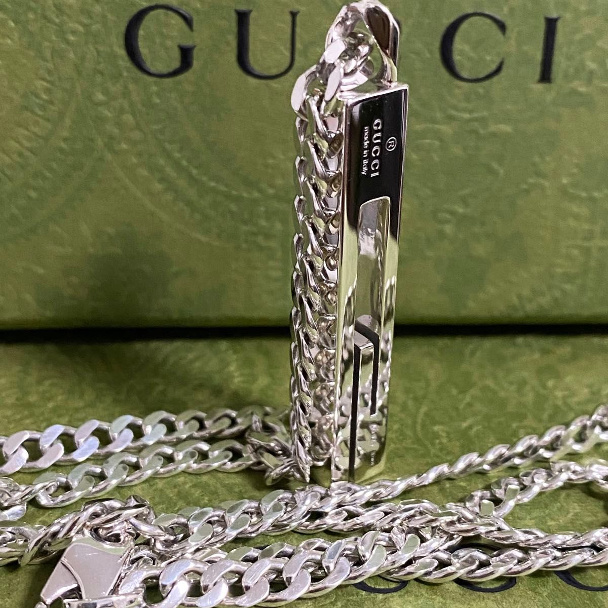 GUCCI 新品同様品 ラージタイプ カットアウトGネックレス 喜平 GUCCI 新品同様品 ラージタイプ カットアウトGネックレス 喜平