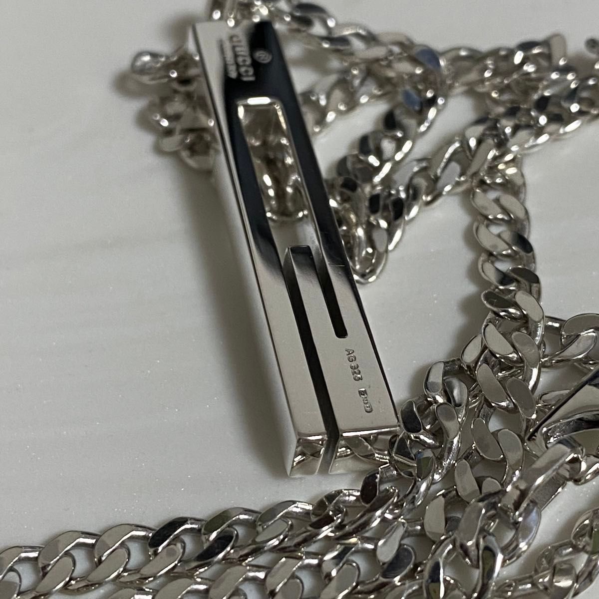 GUCCI 新品同様品 ラージタイプ カットアウトGネックレス 喜平 GUCCI 新品同様品 ラージタイプ カットアウトGネックレス 喜平