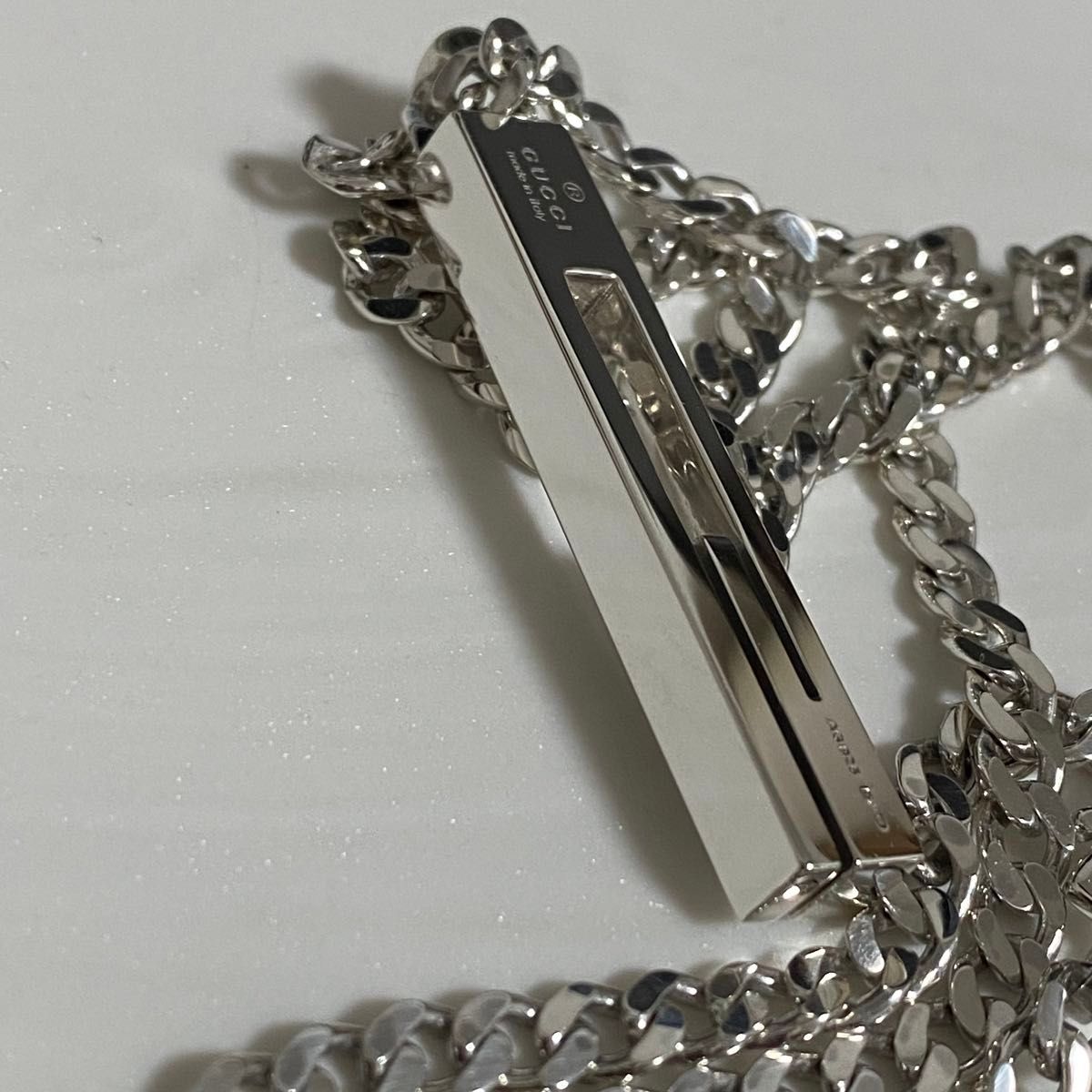 GUCCI 新品同様品 ラージタイプ カットアウトGネックレス 喜平 GUCCI 新品同様品 ラージタイプ カットアウトGネックレス 喜平
