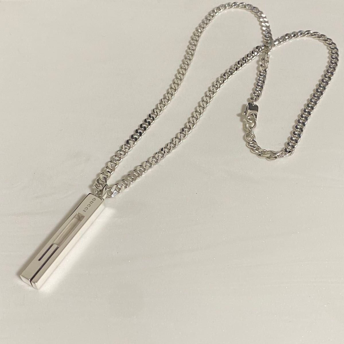 GUCCI 新品同様品 ラージタイプ カットアウトGネックレス 喜平 GUCCI 新品同様品 ラージタイプ カットアウトGネックレス 喜平