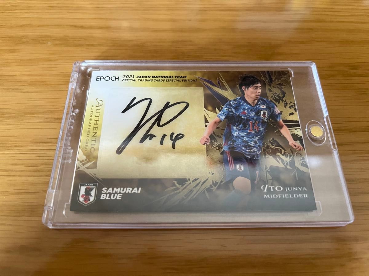 伊東純也 EPOCH 2021 Authentic Autographed Card 直筆サイン 伊東純也 EPOCH 2021 Authentic Autographed Card 直筆サイン
