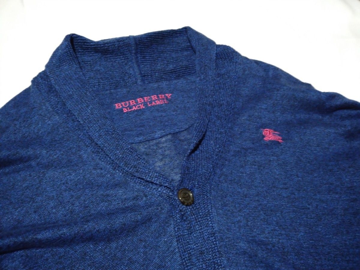 BURBERRY BLACK LABEL 麻100% カーディガン リネン バーバリー BURBERRY BLACK LABEL 麻100% カーディガン リネン バーバリー