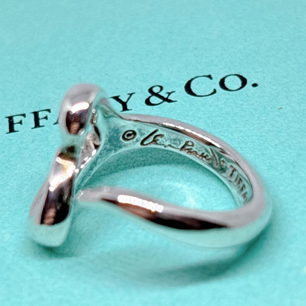 美品 TIFFANY Co ティファニー エルサペレッティ オープンハート 美品 TIFFANY Co ティファニー エルサペレッティ オープンハート