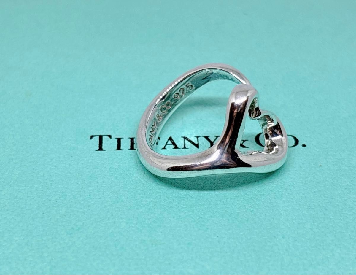 美品 TIFFANY Co ティファニー エルサペレッティ オープンハート 美品 TIFFANY Co ティファニー エルサペレッティ オープンハート