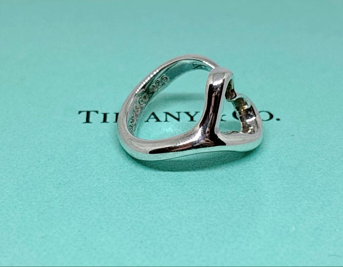 美品 TIFFANY Co ティファニー エルサペレッティ オープンハート 美品 TIFFANY Co ティファニー エルサペレッティ オープンハート