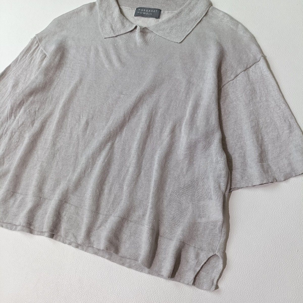 美品】MARGARET HOWELL マーガレットハウエル リネン100 プル 美品】MARGARET HOWELL マーガレットハウエル リネン100 プル