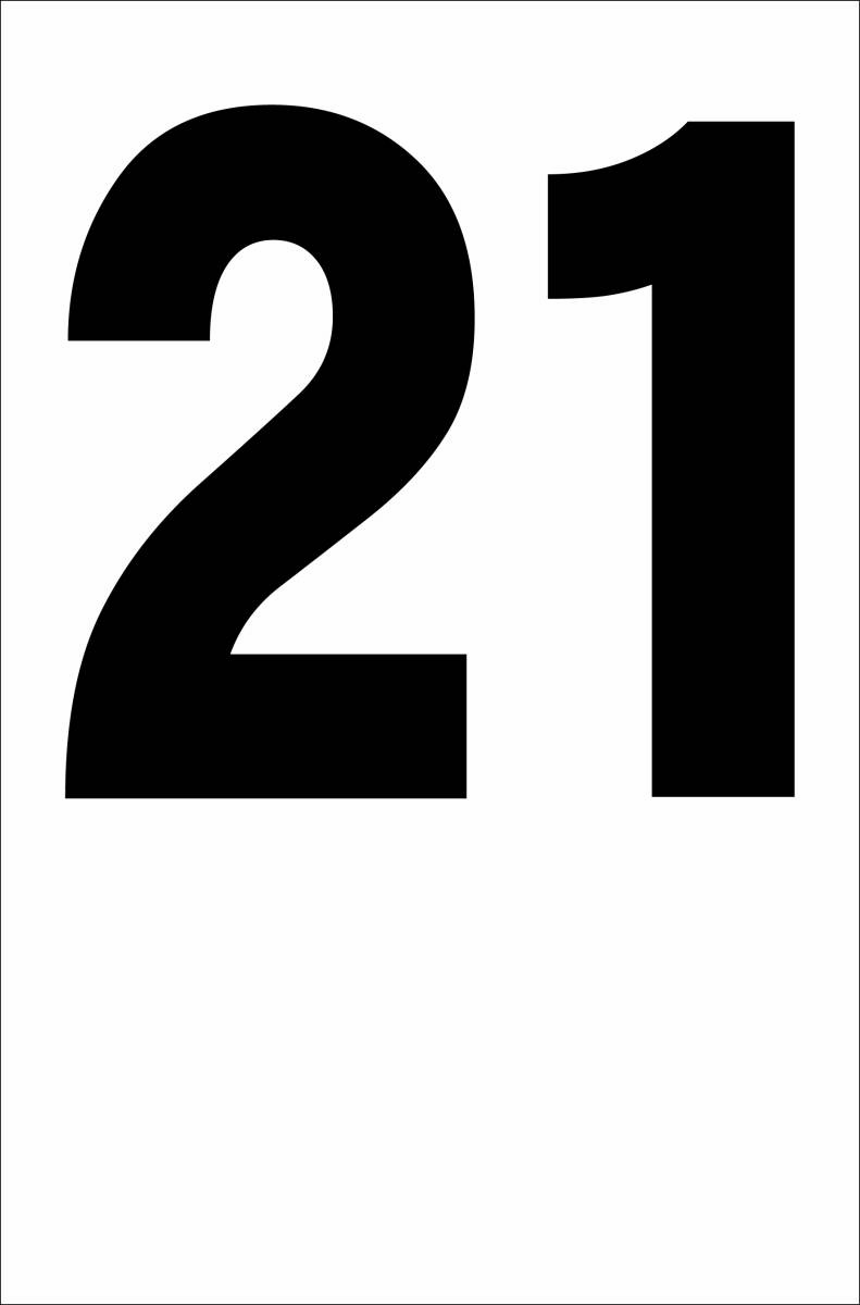  простой вертикальный табличка [ номер цифра 21( чёрный )][ парковка ] наружный возможно 