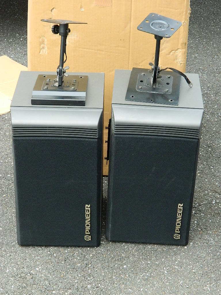 中古 ＊  ： 金具付きペア スピーカー CS