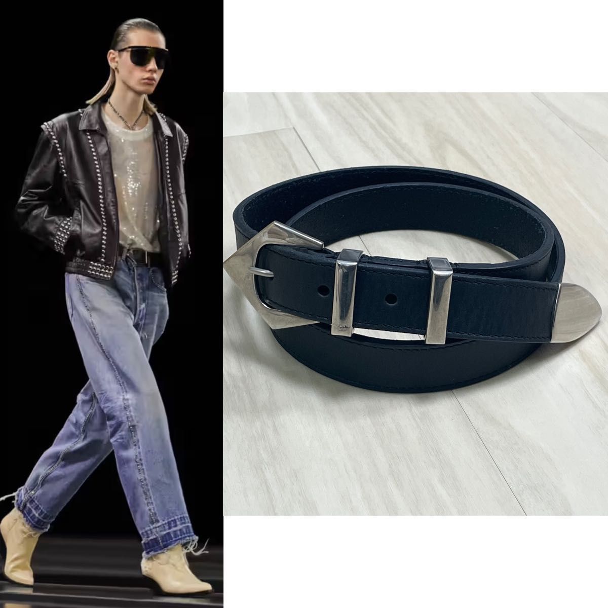 22AW Celine ミディアムスパイクベルト 80 ウェスタンベルト 22AW Celine ミディアムスパイクベルト 80 ウェスタンベルト