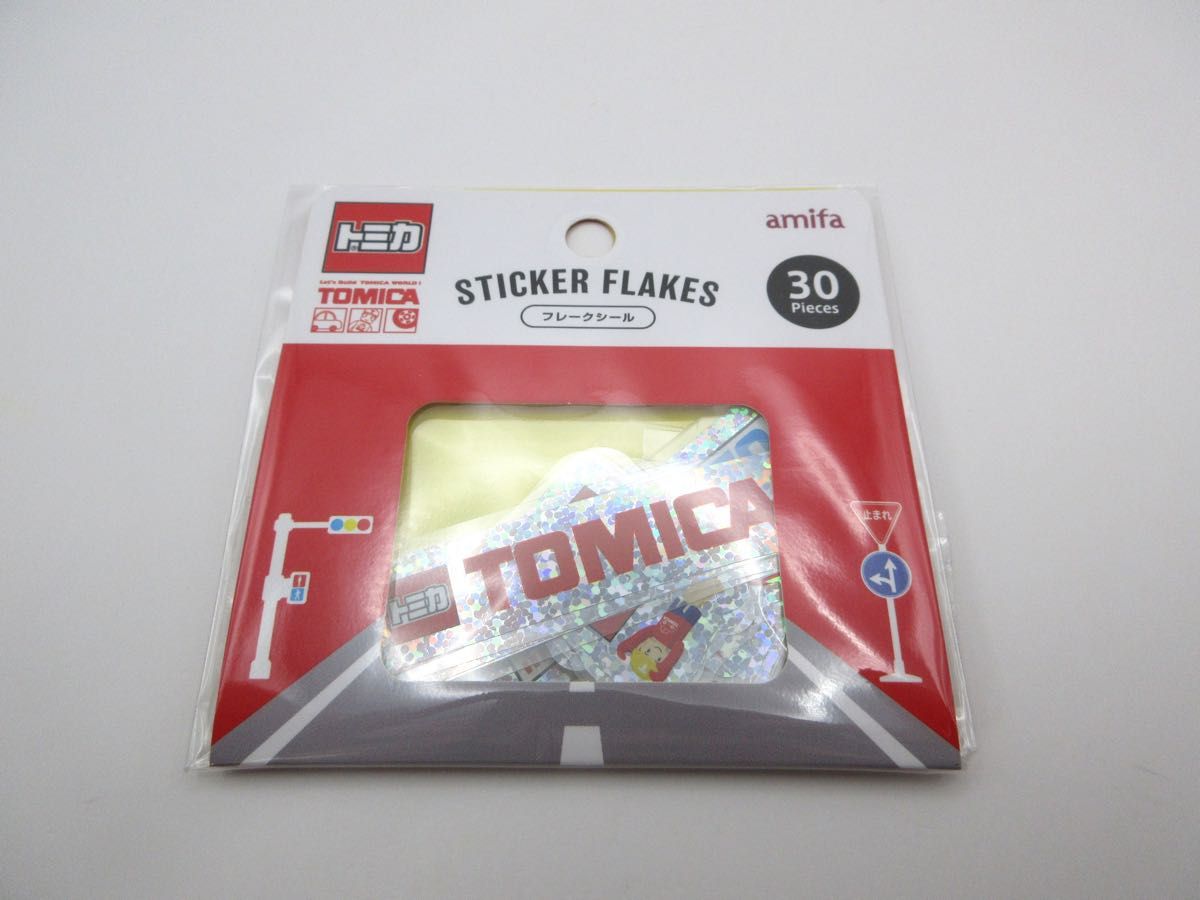 トミカ フレークシール 2種セット STICKER FLAKES 30Pieces×2 トミカ フレークシール 2種セット STICKER FLAKES 30Pieces×2