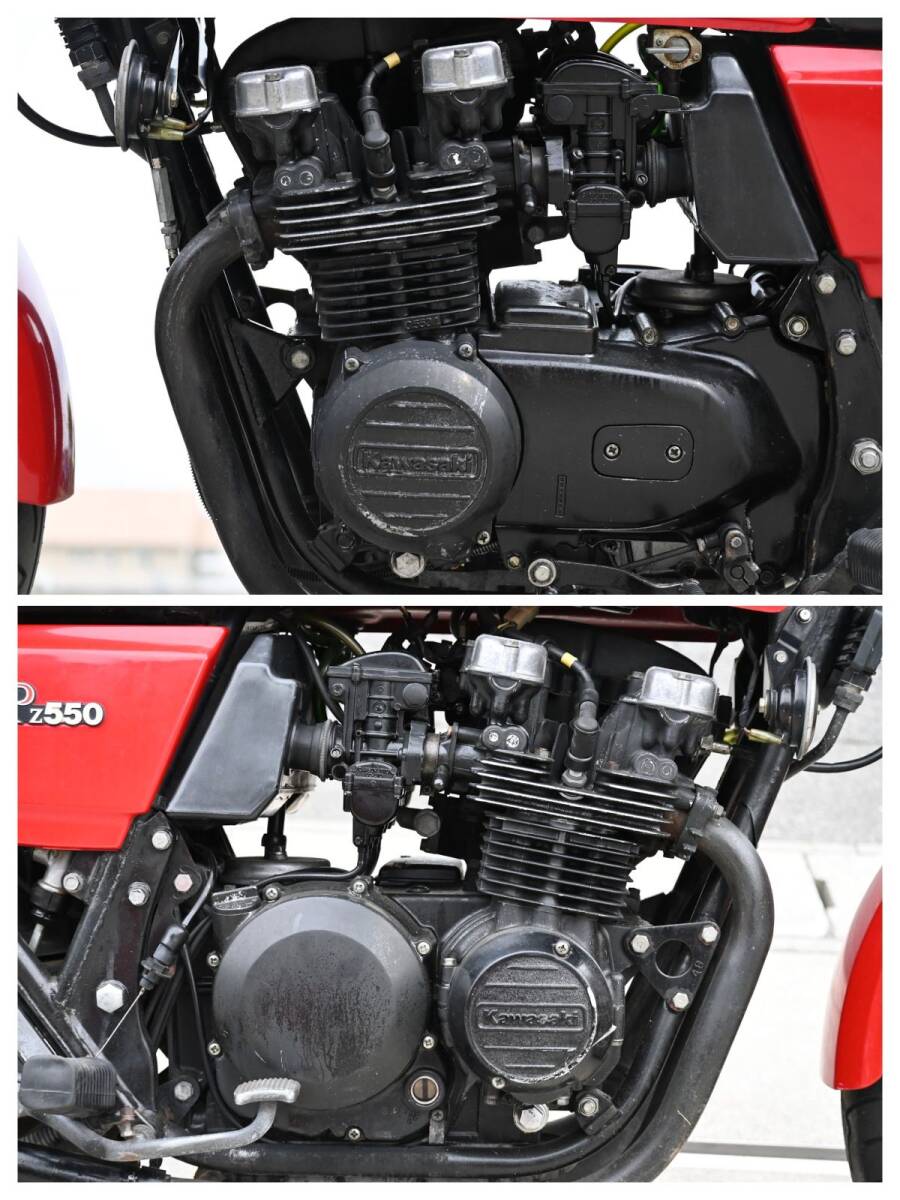 K1129 当時物 最終型 Z550FX エンジン実働 ベース 0268 検 K1129 当時物 最終型 Z550FX エンジン実働 ベース 0268 検
