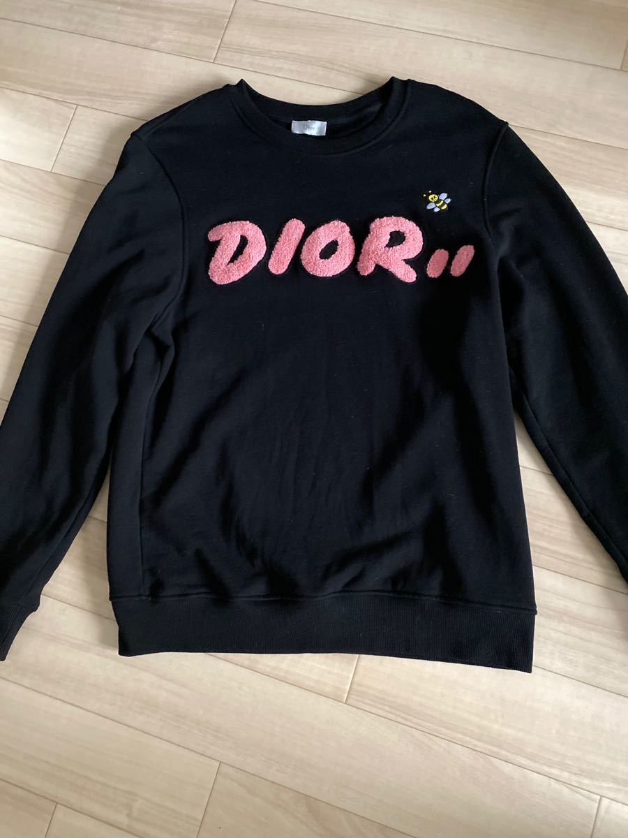 DIOR×KAWS コットン スウェットシャツ ブラック|PayPayフリマ
